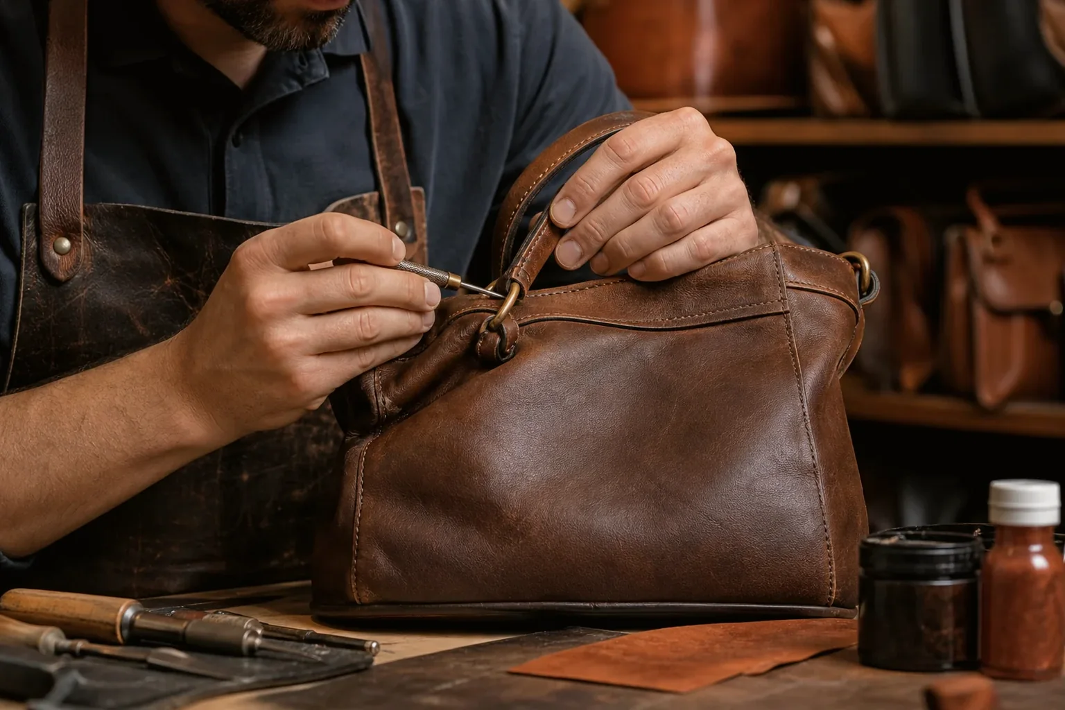 Reforma de bolsas de couro em Embu das Artes